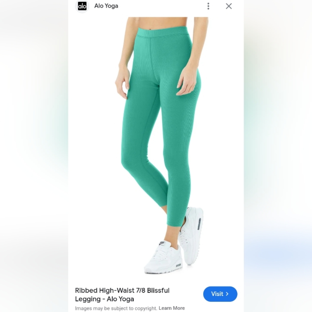 Alo Ribbed High-Waist 7/8 Blissful Legging